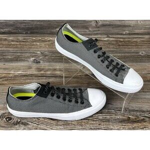 Converse All Star Chuck Taylor II Lunarlon Black/Grey Hi-Top‎ Sneakers Mens 10.5